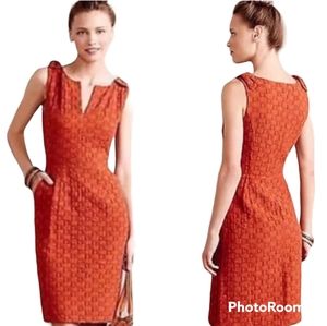 Anthropologie Tabitha Quilted Tema Dress With Pockets Size 2